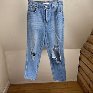 PACSUN High Rise Straight Jeans. Size 28. Button Fly